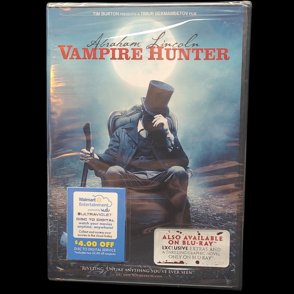 NEW SEALED DVD "ABRHAM LINCOLN VAMPIRE HUNTER"